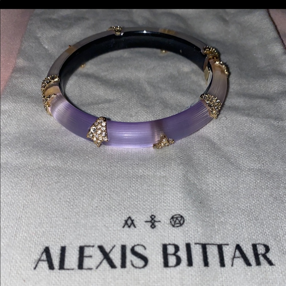 ALEXIS BITTAR violet crystal bracelet